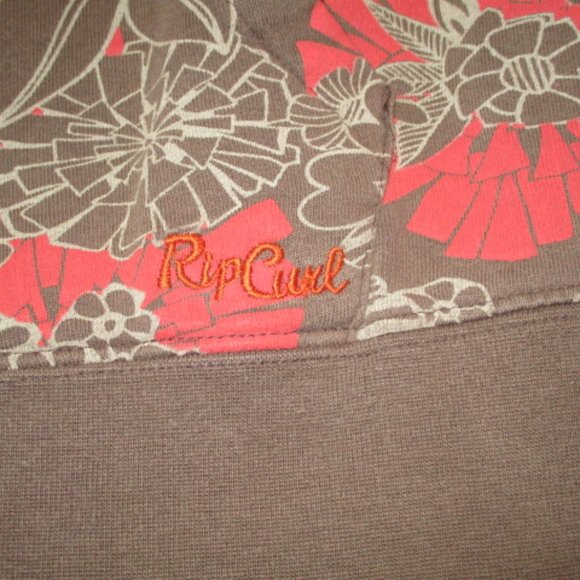 Bundle 3 for $15 - Rip Curl Hoodie - Brown and Orange Floral Pattern - Picture 4 of 6
